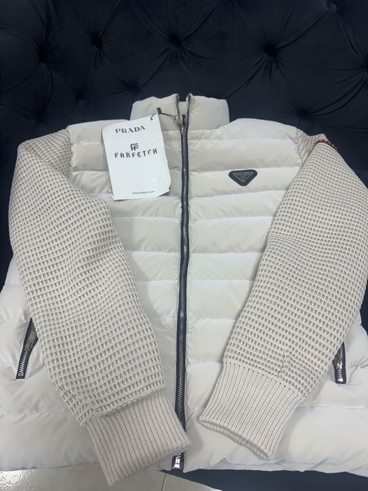 Prada бяла зимно яке