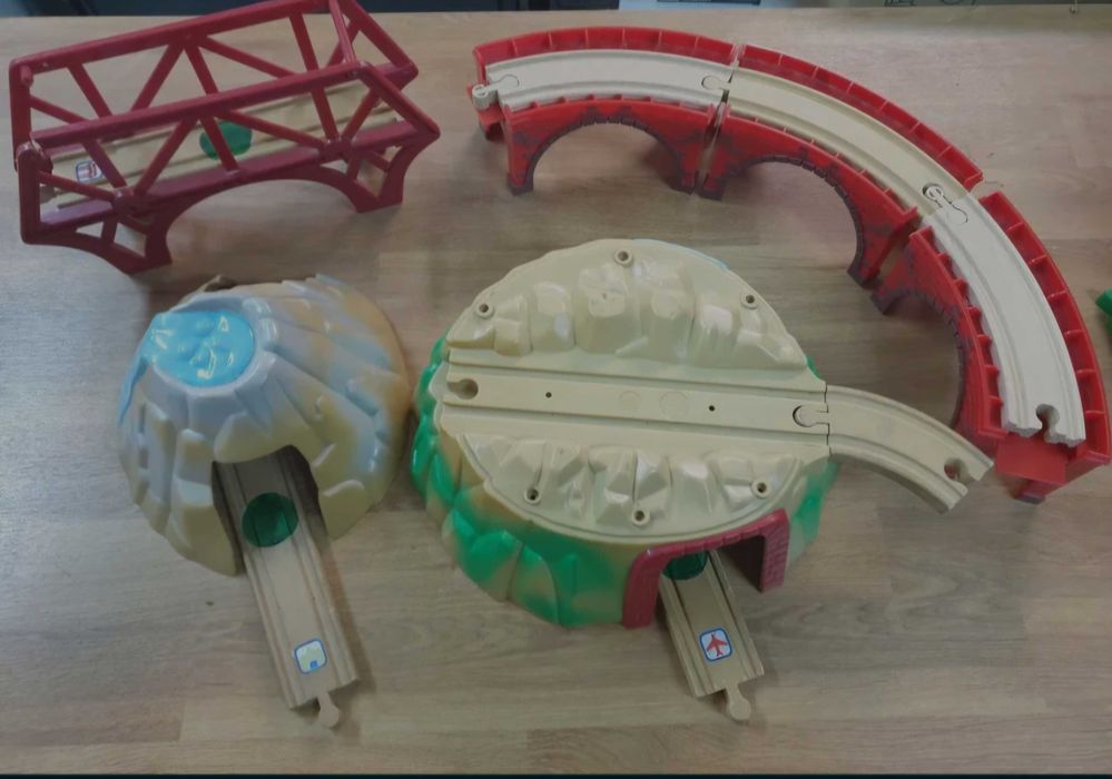 Trenulet lemn cu multe accesorii- DIORAMA