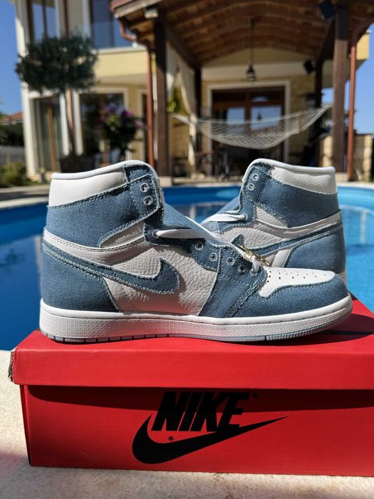 Jordan 1 Denim Кецове 42 EUR + Кутия