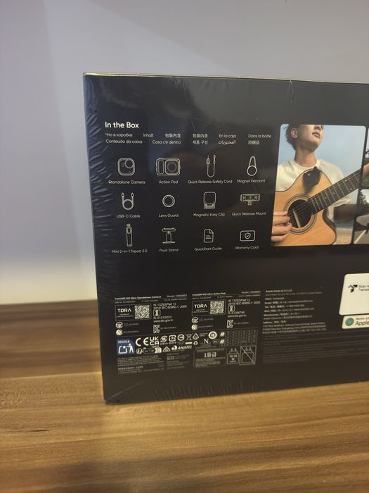 Cameră de acțiune Insta360 - GO Ultra, 50MPx, 4K, negru NOUA SIGILATA