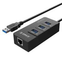 USB HUB - 3*USB 3.0 + LAN Gigabit Ethernet адаптер