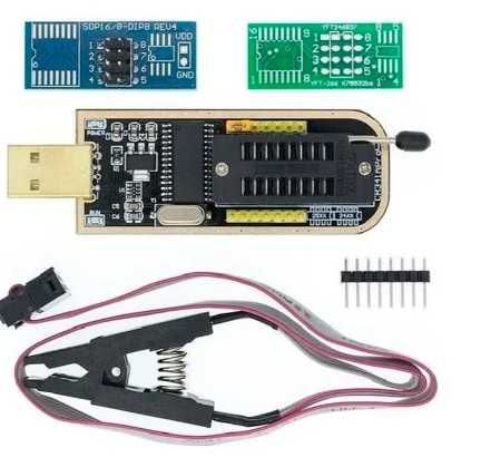 Программатор CH341A с прищепкой