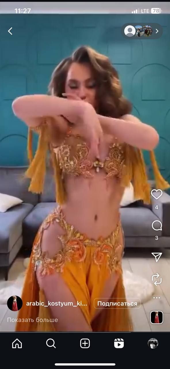 Arabiski kastyum, arabcha raqs kiyim sotiladi