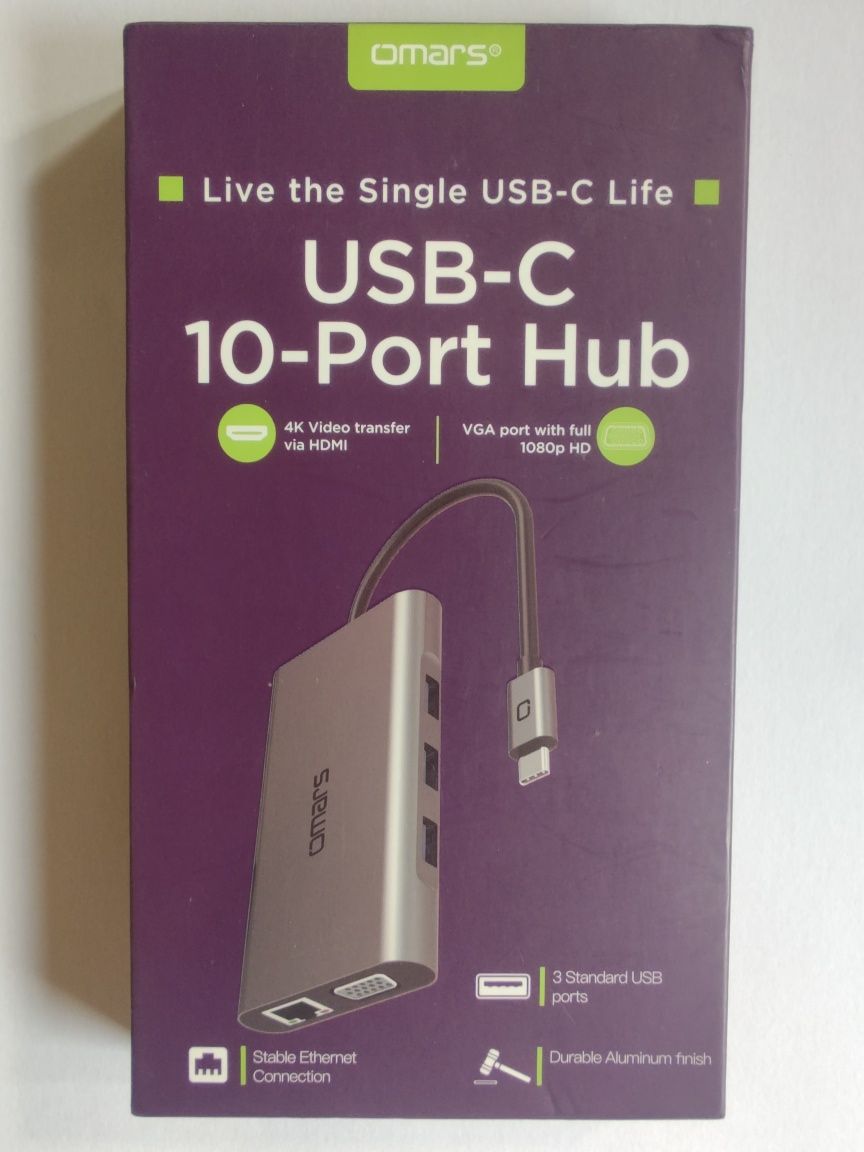 Port Hub Usb-C 10 porturi Sigilat