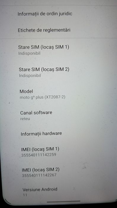 Vând telefon Motorola moto g9 plus