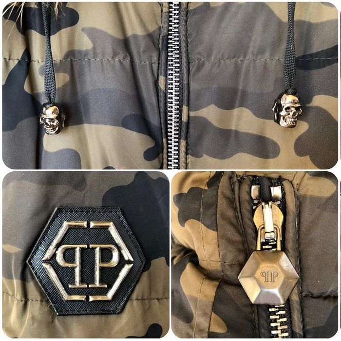 Geaca,Jacheta Originala Philipp Plein femei sau unisex!Blana Raton