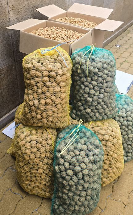 Орехи сорт "Чандлър" размер на черупката 32-34мм, 34-36 мм.