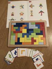 Puzzle Tetris, din lemn