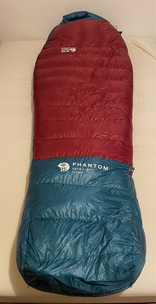 Sac de dormit puf Mountain Hardwear Phantom 15F/-9*C NOU marmot mammut