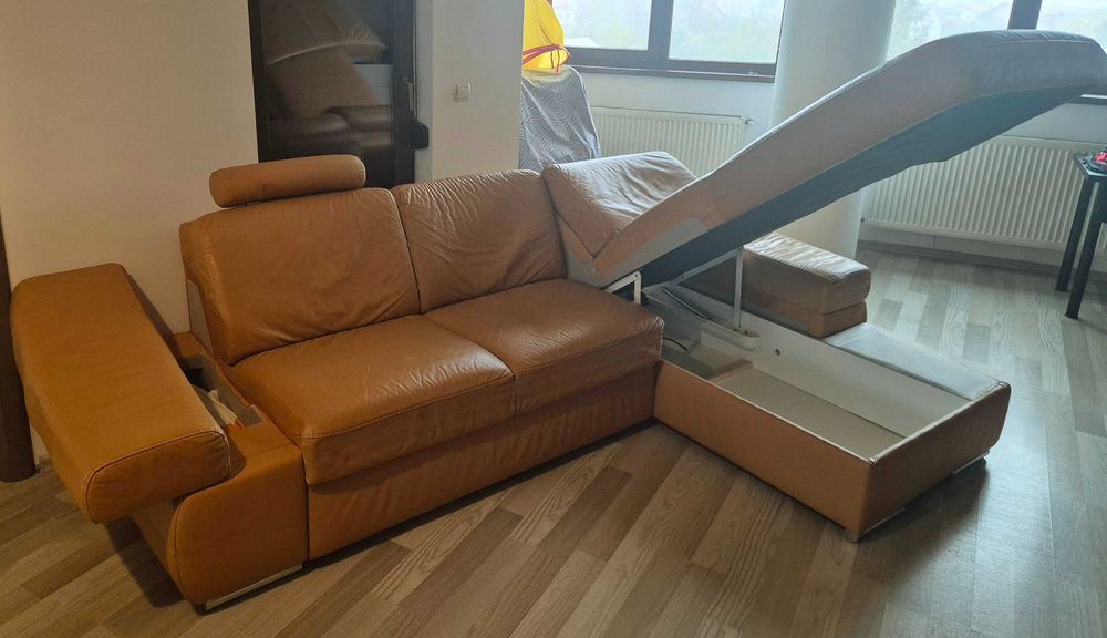 Coltar piele naturala extensibil