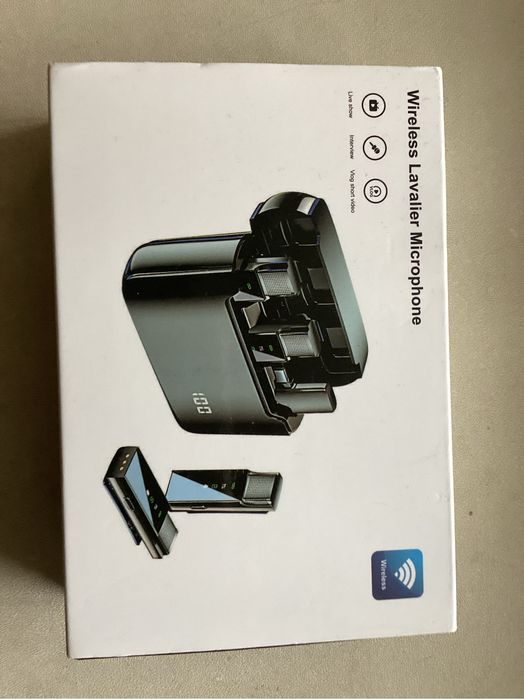 Два микрофона и переходник для записи звука