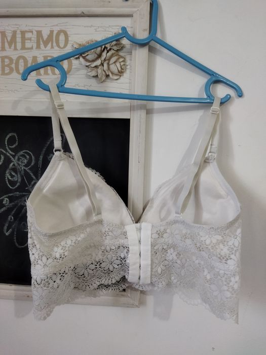 Sutien tip bustiera alb din dantela sexy mărimea M Secret Possesions