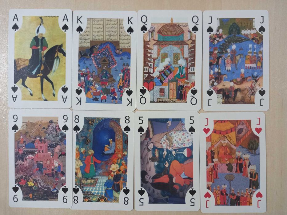 Карти за игра с турски (османски) миниатюри
