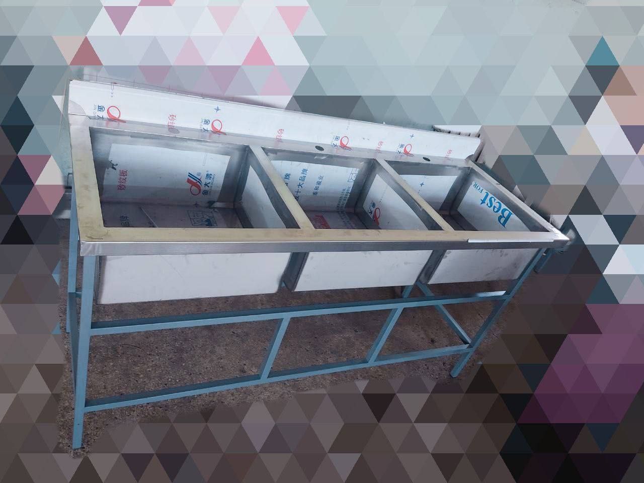 Моечная ванна с 2 секционная