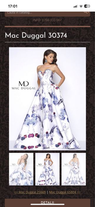 Vând rochie Mac Duggal