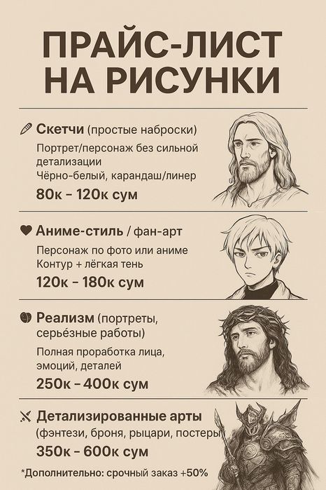 Рисую арты на заказ