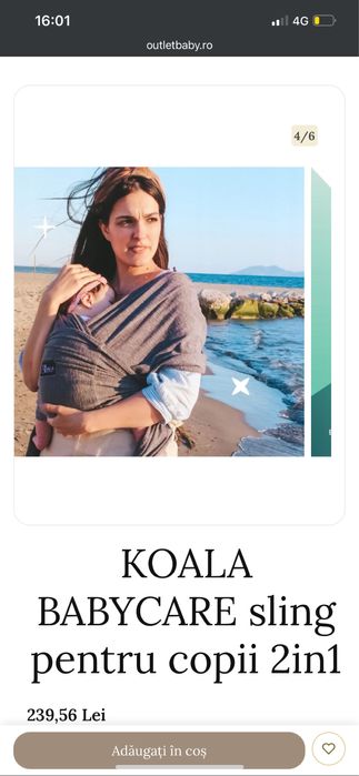 Sling (wrap) KOALA Babycare 2 în 1