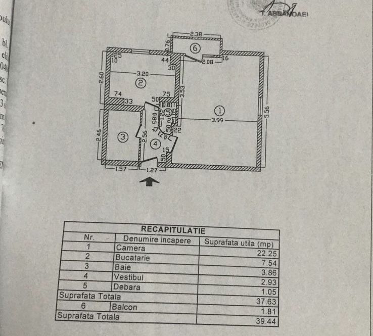 Garsoniera Unirii-Timpuri Noi an 1996, 40mp, et.1, vedere la dambovita