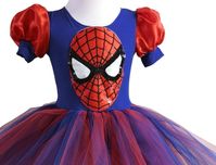 Rochiță spidergirl costum  carnaval halloween 4,5,6,7 ani