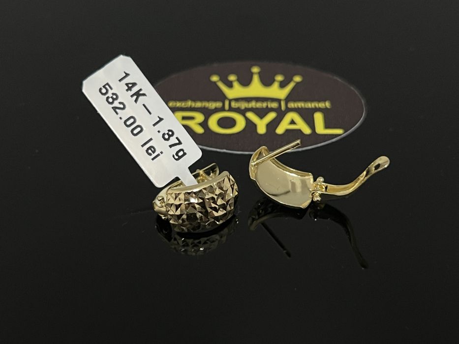 Bijuteria Royal CB : Cercei aur 14k 1,37 grame
