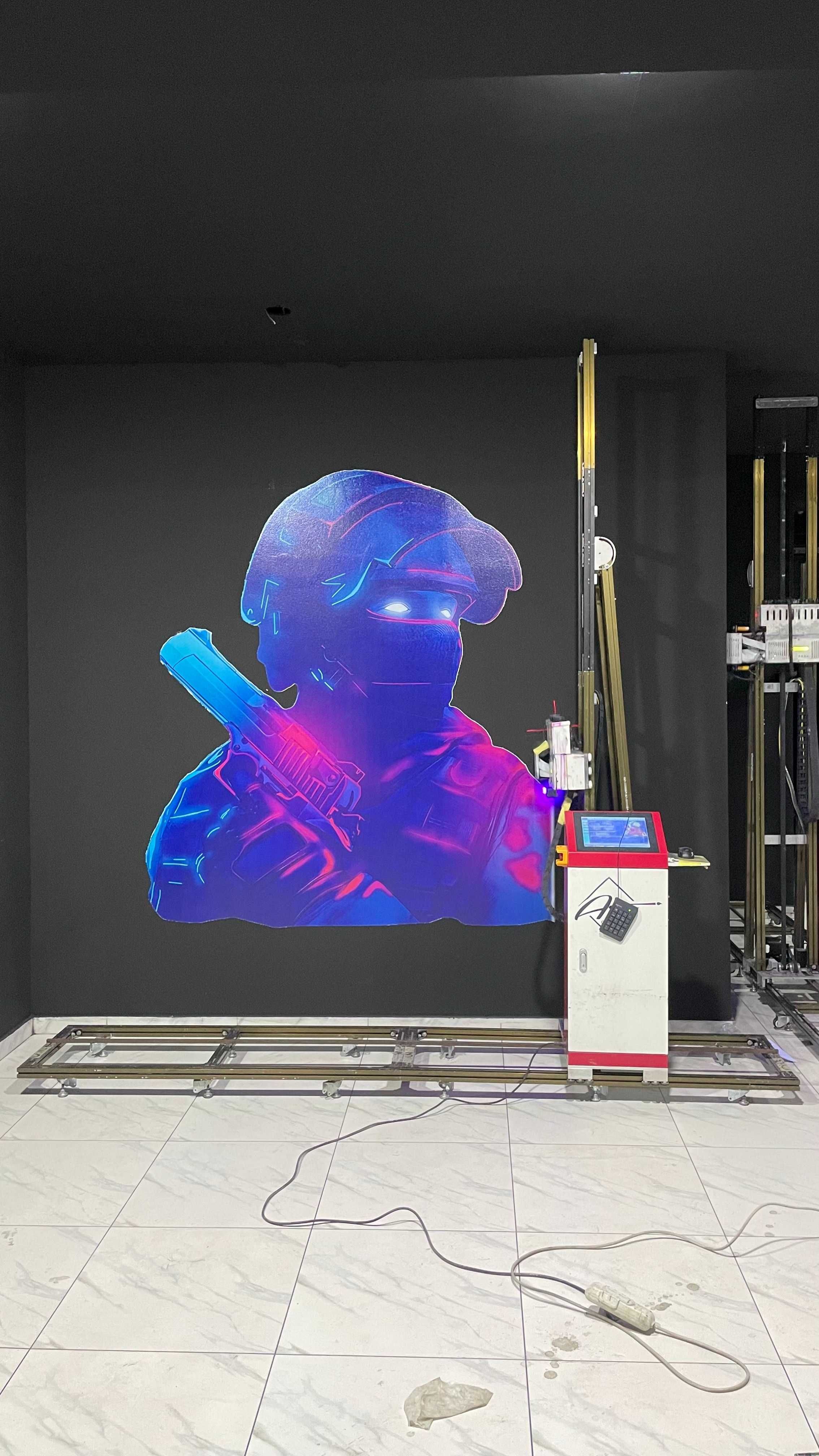 настенный 3d принтер вертикальные высота 3.5 метр/3D vertikal printer