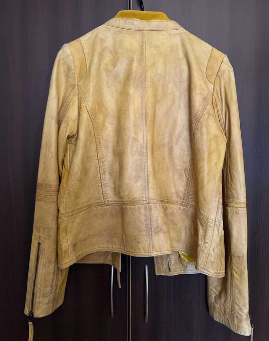 Дамско яке естествена кожа, р-р М