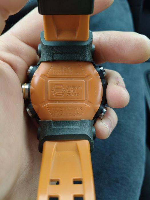 Ceas sport rezistent tip G-Shock Mudmaster – curea portocalie