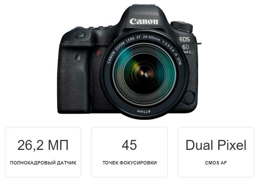 Canon EOS 6D Mark II Body полнокадровая зеркалка
