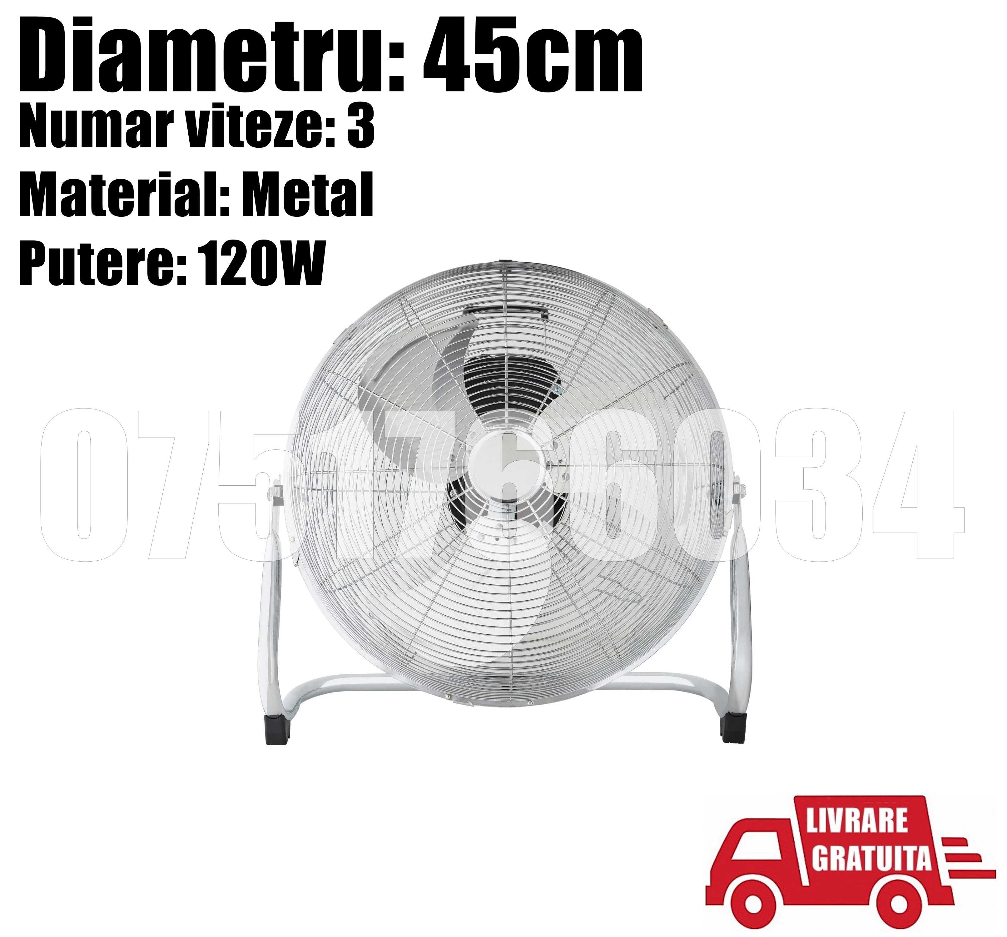 Ventilator Mare Industrial 45cm 3 Viteze Aluminiu LIVRARE GRATUITA !