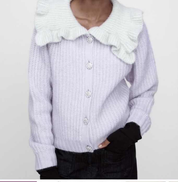 Jerseu Zara nasturi bijuterie