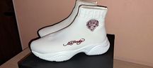 Обувки, Кецове ED HARDY 41 Socked - White/Red - UK 7/EU 41 / WHITE/RED