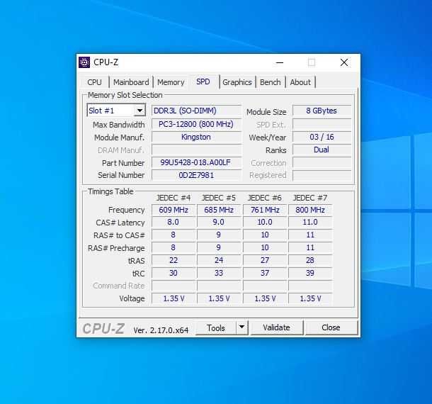 Memorie laptop KINGSTON, 8GB DDR3, 1600MHz, CL11, KVR16LS11/8
