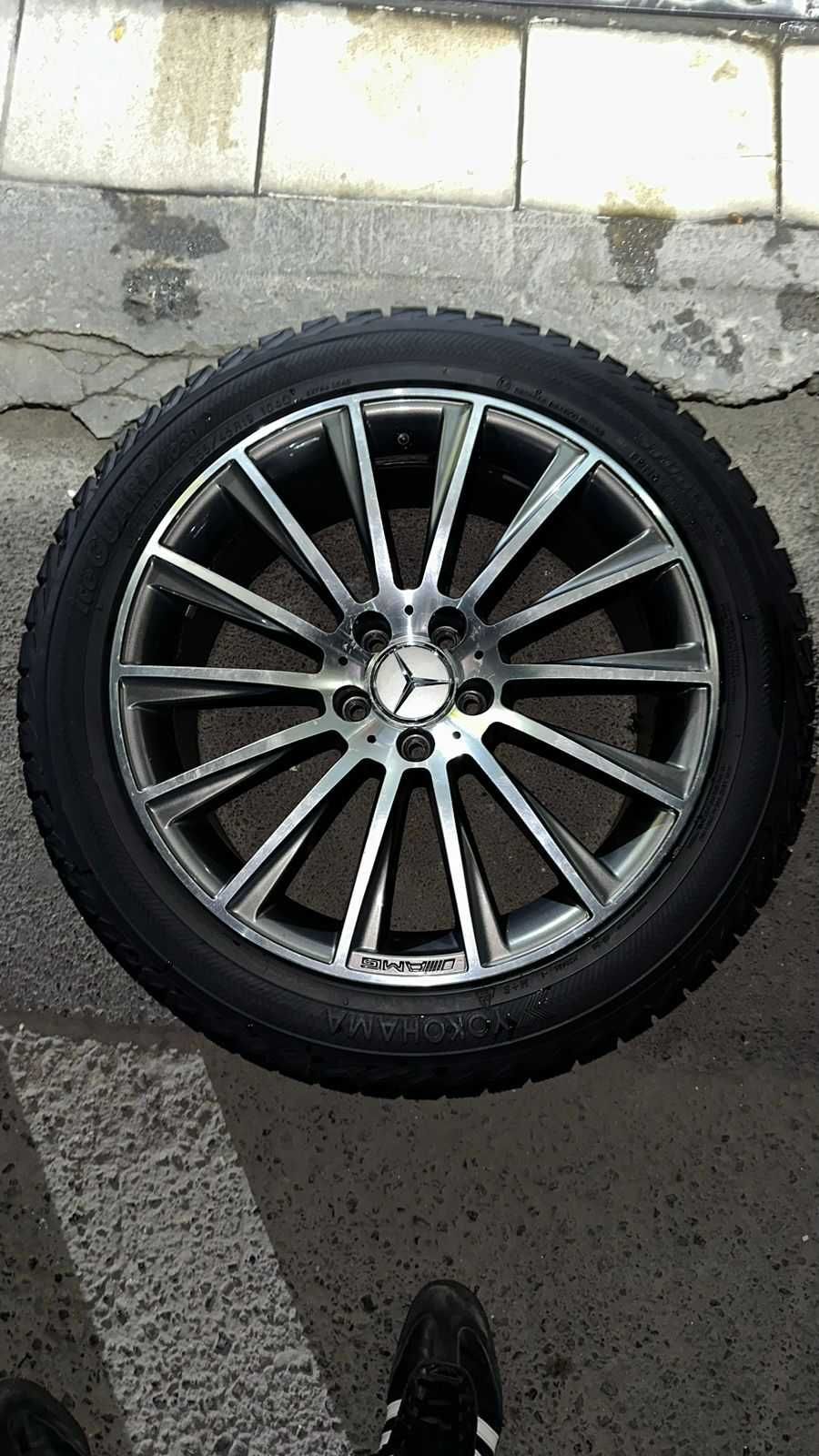 Диски AMG R19 (от W222), оригинал,  с шинами Yokohama IceGuard