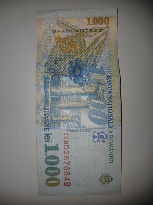 Bancnota 1000 lei din 1998 cu Mihai Eminescu