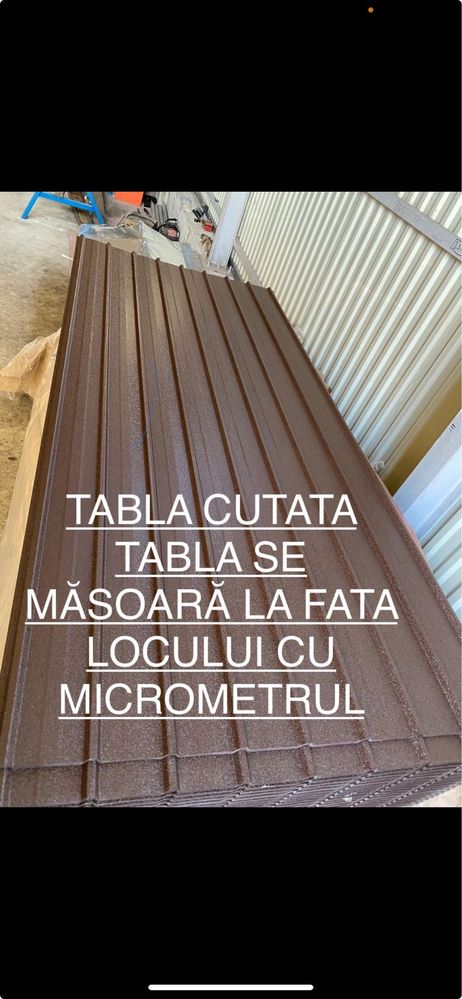 Tablă cutată colorata