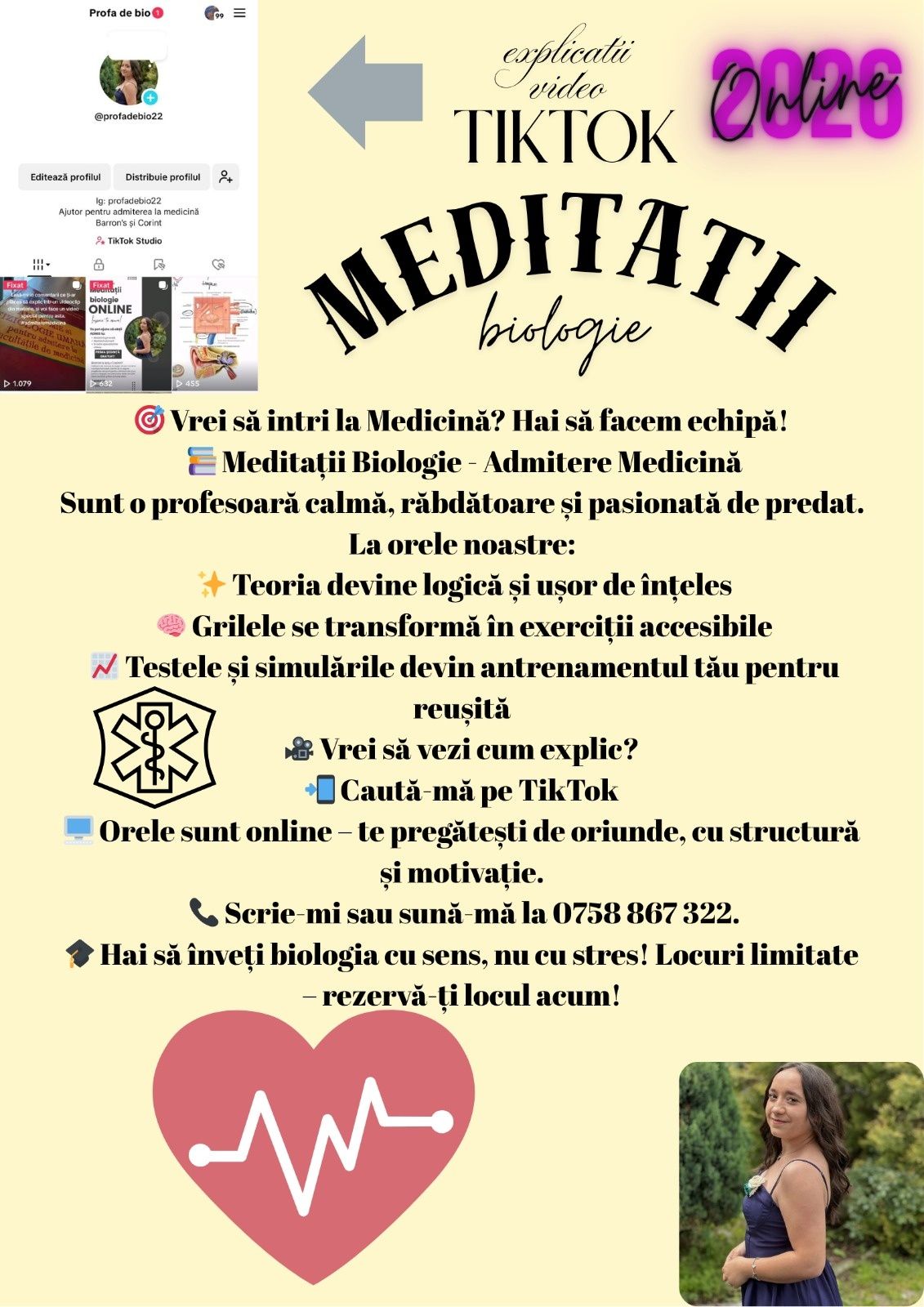 Meditatii biologie admitere medicină