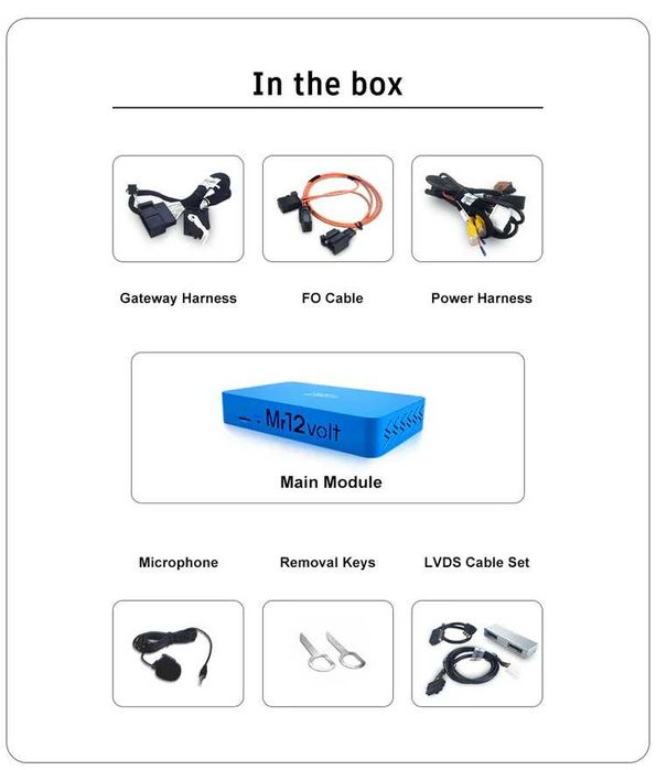 CarPlay интерфейс Mr.12Volt за Audi A4 A5 A6 A8 Q7 с MMI 2G High, DSP