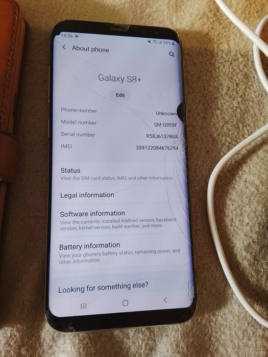 Samsung s8 plus fisurat