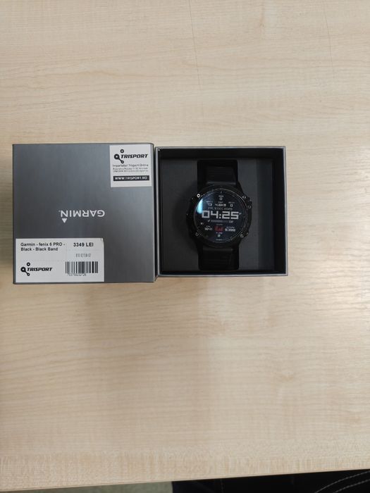 Smartwatch Garmin Fenix 6 PRO, 32 GB,  47 mm, Black - 10 brățări inclu
