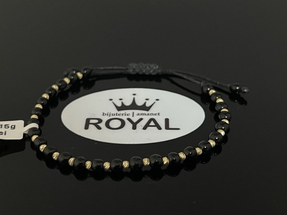 Bijuteria Royal CB : Bratara cu snur aur 14k 3,15gr