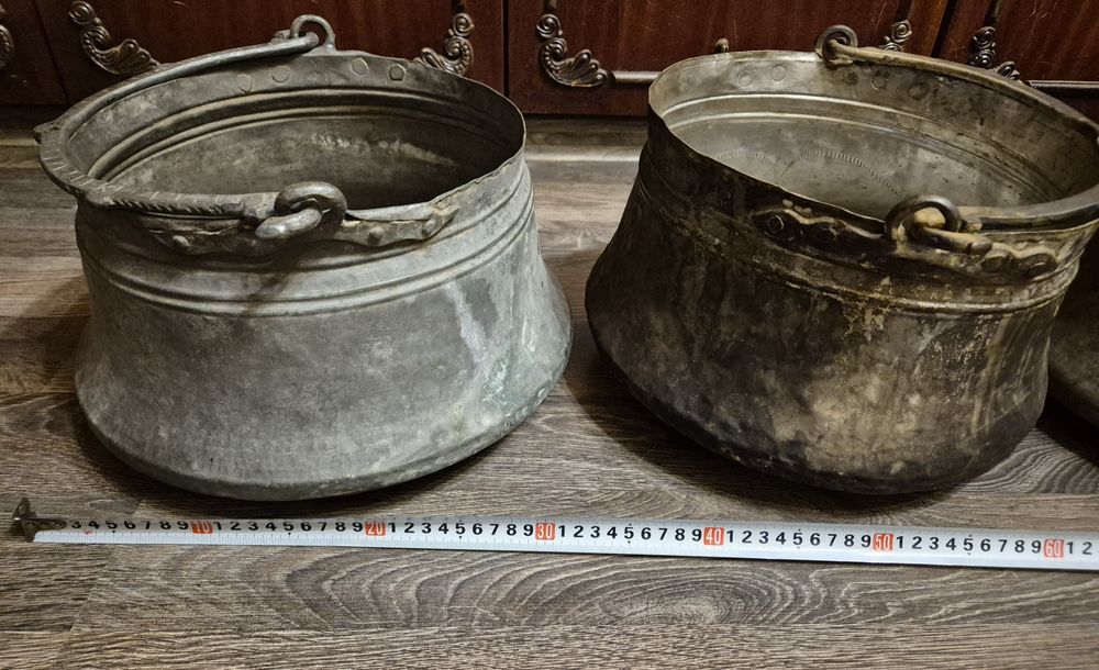 Старинни медни бакъри-менци!