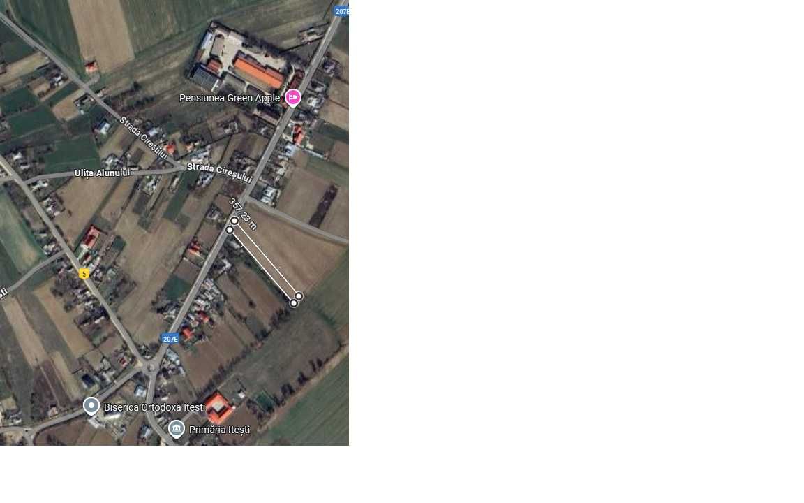 Teren intravilan 2500 mp Itesti