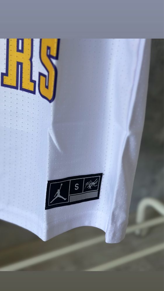 Maieu Lakers Nike Jordan NBA maiou baschet