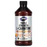 жидкий L-карнитин 3000мг NOW Foods, Sports,Triple Strength 473ml