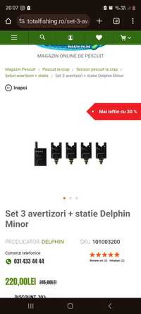 Vand avertizori Delphin Minor 3+1 stare impecabila - 150 Ron fix.