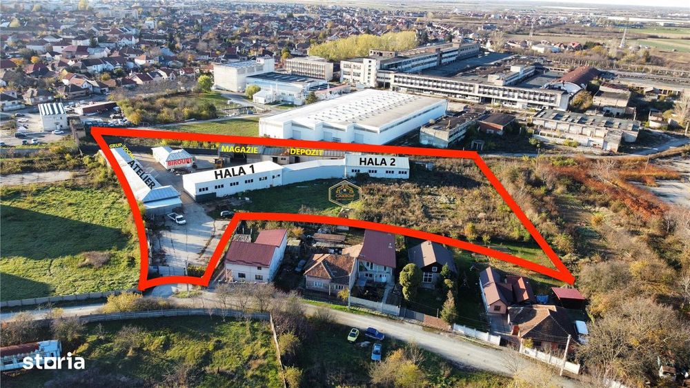 VIDEO - 14 Mai | Hale + Cladiri | Teren - 9.727 mp | Productie,Depozit