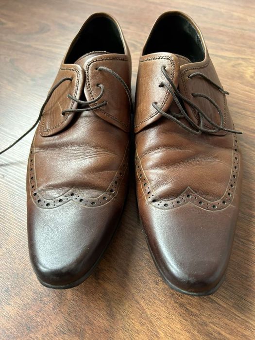 Мъжки кожени обувки, естествена кожа, 45 номер