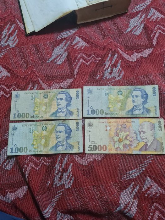 Bancnote cautate  1000 lei si 5000 lei
