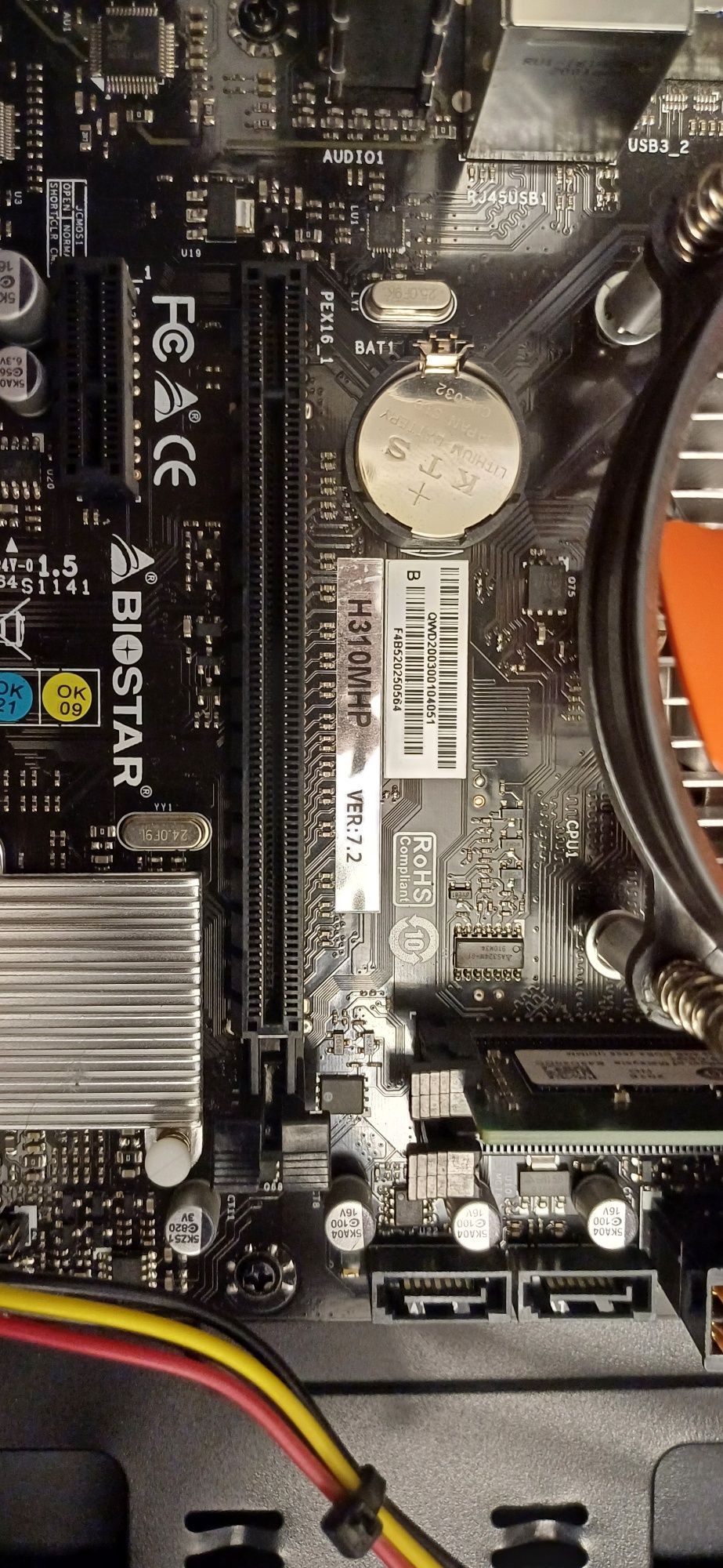 H310 biostar g4900 ddr4 4gb  материнская плата
