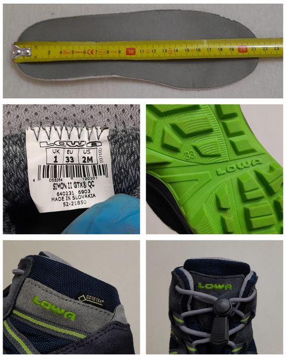 Ghete LOWA Simon II Gtx Mid Junior GORE-TEX, mărimea 33 EU unisex